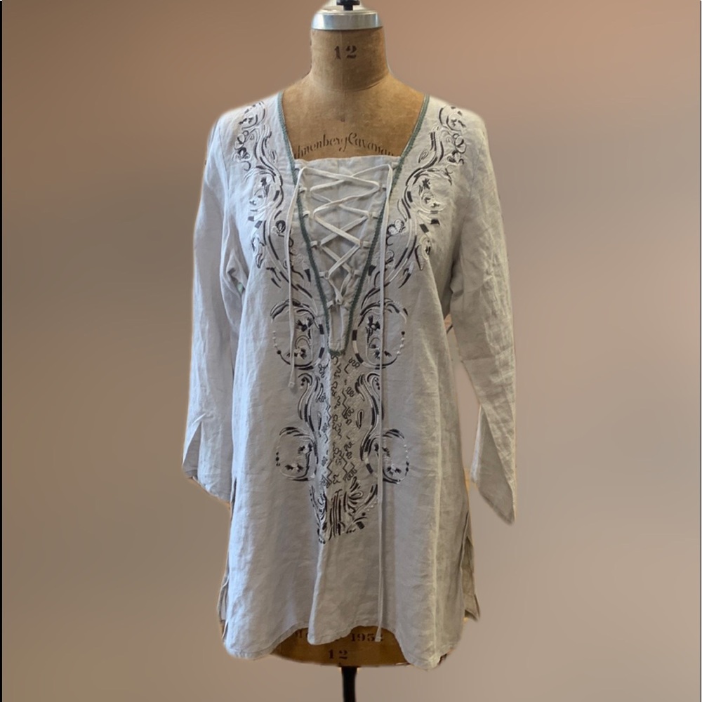 Linen Tunic - Size Large